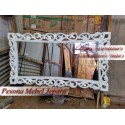 Frame, Bingkai, Pigura Cermin Diamond Lengkung Ukuran 120 cm