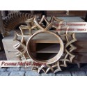 Frame, Bingkai, Pigura Cermin Jaring Laba-laba kayu jati.