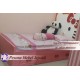 Ranjang atau Dipan Anak Hello Kitty Kayu Jati Ukuran 120 cm