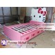 Ranjang atau Dipan Anak Hello Kitty Kayu Jati Ukuran 120 cm