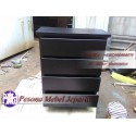 Nakas atau Drawers Minimalis Laci 4 Kayu Jati Pesona Mebel Jepara