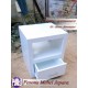 Nakas Minimalis Duco White Laci 1 Kayu Jati