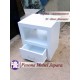 Nakas Minimalis Duco White Laci 1 Kayu Jati