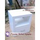 Nakas Minimalis Duco White Laci 1 Kayu Jati