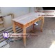 Meja Konsul Ukir Cat Duco White