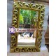 Frame, Bingkai, Pigura Cermin Ukir Motif Akar Hati Warna Gold 120 Cm
