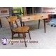 Set Meja Kursi Belajar atau Meja Kerja atau Meja Kantor Minimalis Model Retro Kayu Jati