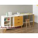 Helsinki Multi Table / Meja Belajar / Meja Komputer Double Kap Meja Pesona Mebel Jepara