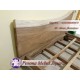 Ranjang atau Dipan Kayu Trembesi Solid Motif Alami