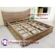 Ranjang atau Dipan Kayu Trembesi Solid Motif Alami