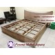 Ranjang atau Dipan Kayu Trembesi Solid Motif Alami