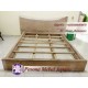 Ranjang atau Dipan Kayu Trembesi Solid Motif Alami