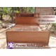Dipan atau Ranjang Minimalis Retro dengan Headboard Cabinet Ukuran 180 cm Kayu Jati