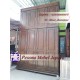 Wardrobe atau Lemari Pakaian Pintu 4 Jumbo Minimalis Kayu Jati Pesona Mebel Jepara.
