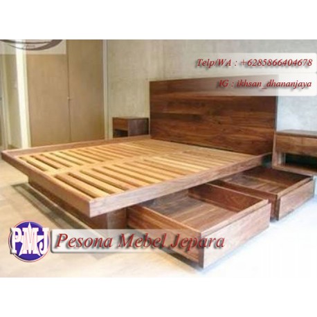 Dipan Minimalis Model Jepang laci 4 Besar Kayu Jati Pesona Mebel Jepara.