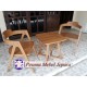 Set Kursi Teras Minimalis A, Kursi Kafe A, Kursi Santai, Kursi Makan, Kursi Retro A Kayu Jati