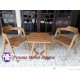 Set Kursi Teras Minimalis A, Kursi Kafe A, Kursi Santai, Kursi Makan, Kursi Retro A Kayu Jati