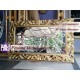 Bingkai atau Frame atau Pigura Cermin Kotak Ukir Waru Kaca Bevel Panjang 150 cm Pesona Mebel Jepara