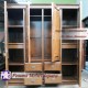 Wardrobe atau Lemari Pakaian Minimalis Pintu 4 Laci 4 Kayu Jati Perhutani atau TPK