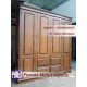 Wardrobe atau Lemari Pakaian Minimalis Pintu 4 Laci 4 Kayu Jati Perhutani atau TPK