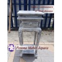 Meja Dispenser Rak Dispenser meja samping meja pot bunga Kayu Jati Pesona Mebel Jepara