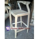 Kursi Bar Steking atau kursi bar minimalis atau kursi bar cafe kayu jati Pesona Mebel Jepara