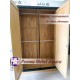 Wardrobe atau Lemari Pakaian Gantung Minimalis Pintu 2 Kaca Kayu Jati Pesona Mebel Jepara