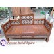 Bangku atau Sofa atau Bale-bale Kayu Jati Ukiran Seribu Bunga Pesona Mebel Jepara