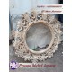 Bingkai atau Frame atau Pigura Cermin Ukir Motif Kuncup Kembang Pesona Mebel Jepara