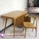 Set Meja Kerja / Meja Kantor / Meja Belajar Retro Kayu Jati Pesona Mebel Jepara
