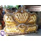 Ranjang atau Dipan Ukir Mawar Love Gold Pesona Mebel Jepara