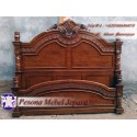 Ranjang Ukir Stupa atau Dipan Stupa Kerang Pesona Mebel Jepara