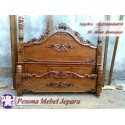 Ranjang Ukir Monalisa Mawar atau Dipan Monalisa Mawar Pesona Mebel Jepara