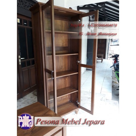 Cabinet Billy / Bufet Billy / Lemari Pajangan /Lemari Dapur Pesona Mebel Jepara
