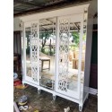 Wardrobe atau Lemari Pakaian Pintu 3 Sliding Full Cermin Pesona Mebel Jepara