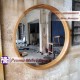 Frame atau Mirror atau Pigura Cermin Bulat Diameter 80 cm Pesona Mebel Jepara