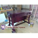 Meja Kantor Meja Kerja Meja Konsul Laci 3 Kayu Jati Pesona Mebel Jepara
