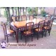 Meja Makan Hongkong Tifani 8 Kursi Kayu Jati Pesona Mebel Jepara