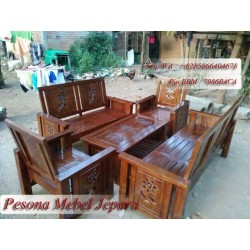 Kursi Tamu Minimalis Bunga Matahari