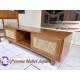 Bufet TV Minimalis Rotan atau Meja TV Rotan kayu Jati Pesona Mebel Jepara