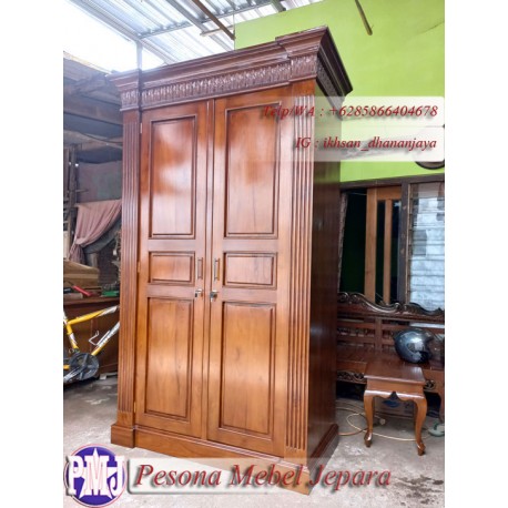 Lemari Pakaian Pintu 2 Kolibri, Lemari Kolibri Pintu 2, Lemari Kolibri Kayu Jati