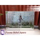 Bingkai atau Frame atau Pigura Cermin Full Kaca Bevel Double Lis Warna Gold Pesona Mebel Jepara