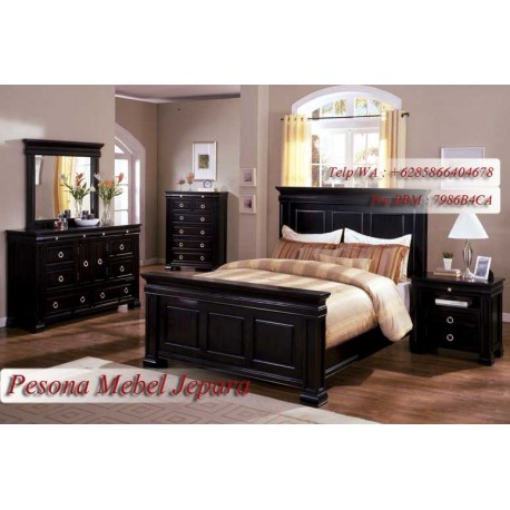 Set Kamar Minimalis Hitam