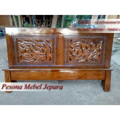 Dipan Minimalis Motif Daun