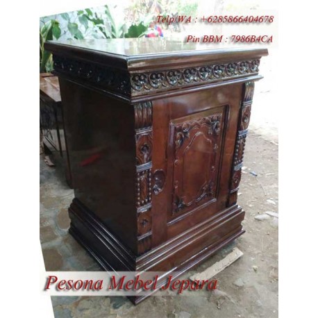 Meja Nakas Gebyok Jati