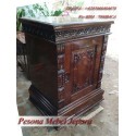 Drawers Gebyok, Meja Nakas Gebyok Jati