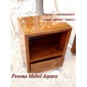 Drawers Minimalis, Nakas Minimalis 1 Laci kayu Jati