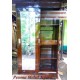 Almari / Lemari Minimalis Pintu 2 Sliding Cermin Kayu Jati