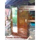 Almari / Lemari Minimalis Pintu 2 Sliding Cermin Kayu Jati