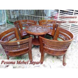 Kursi Teras Cantik Ukir 4 Kursi